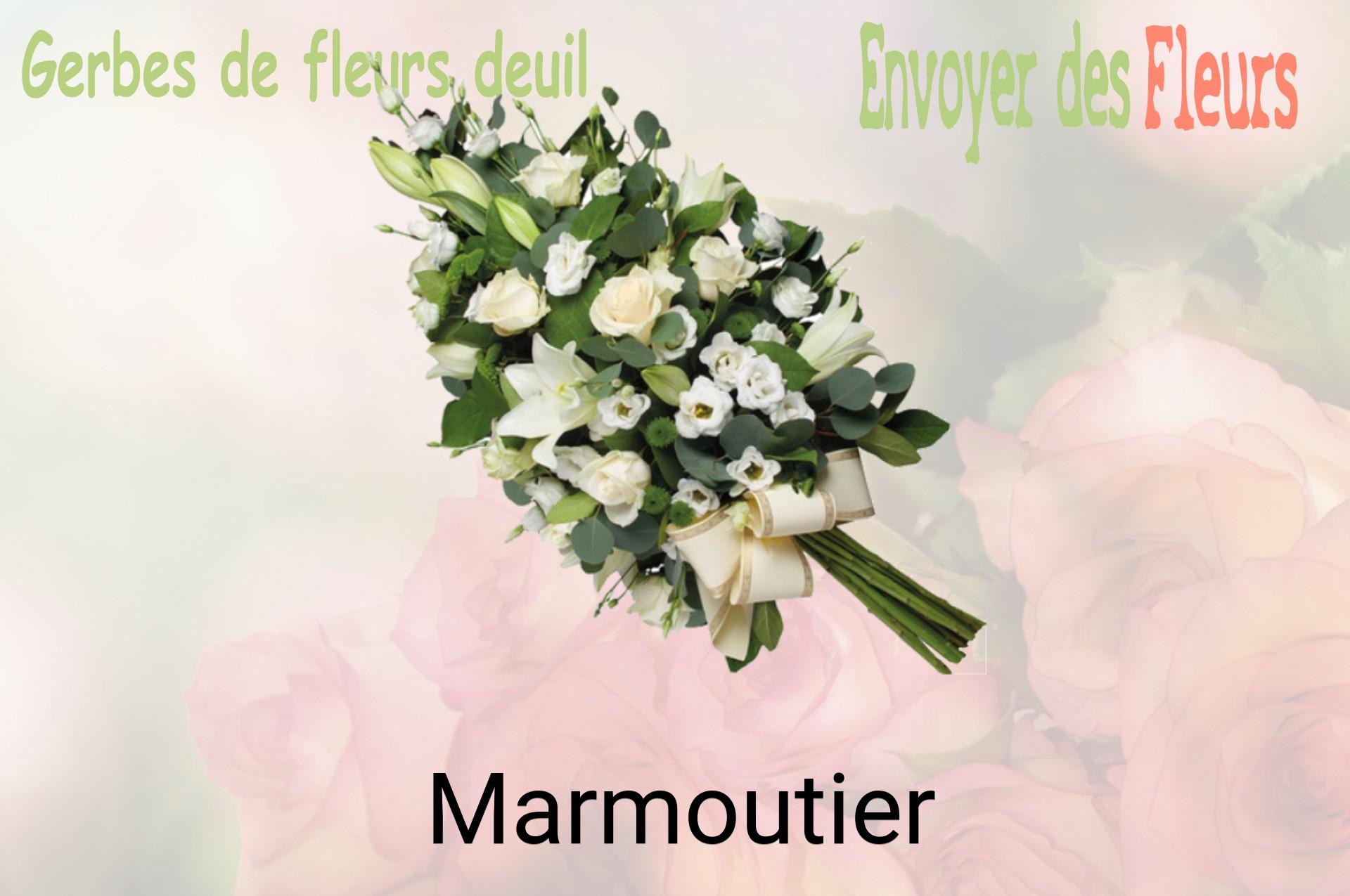 Gerbe de fleurs de deuil livrée à Marmoutier